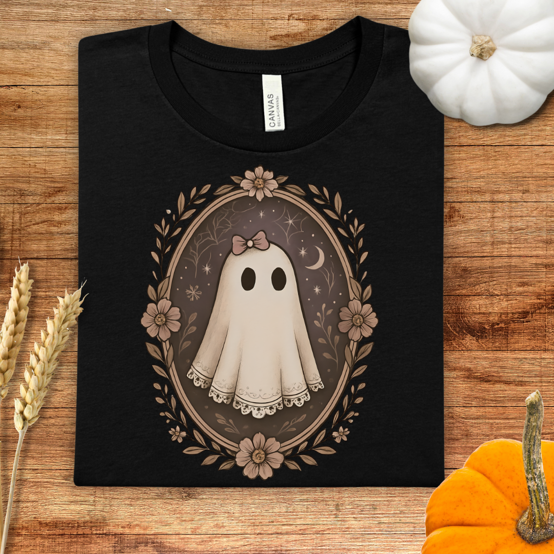 Vintage Ghostly Charm Halloween T-Shirt