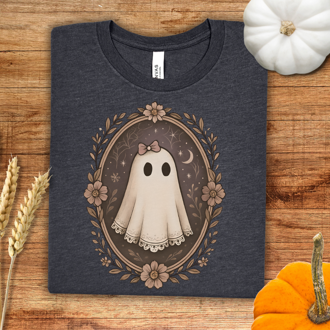 Vintage Ghostly Charm Halloween T-Shirt