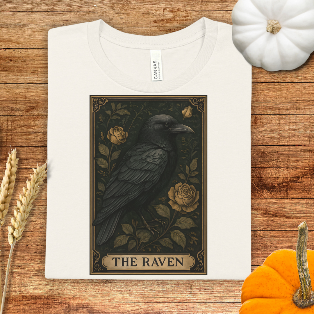 Mystical Raven Halloween T-Shirt