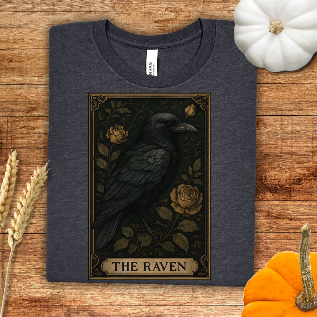 Mystical Raven Halloween T-Shirt