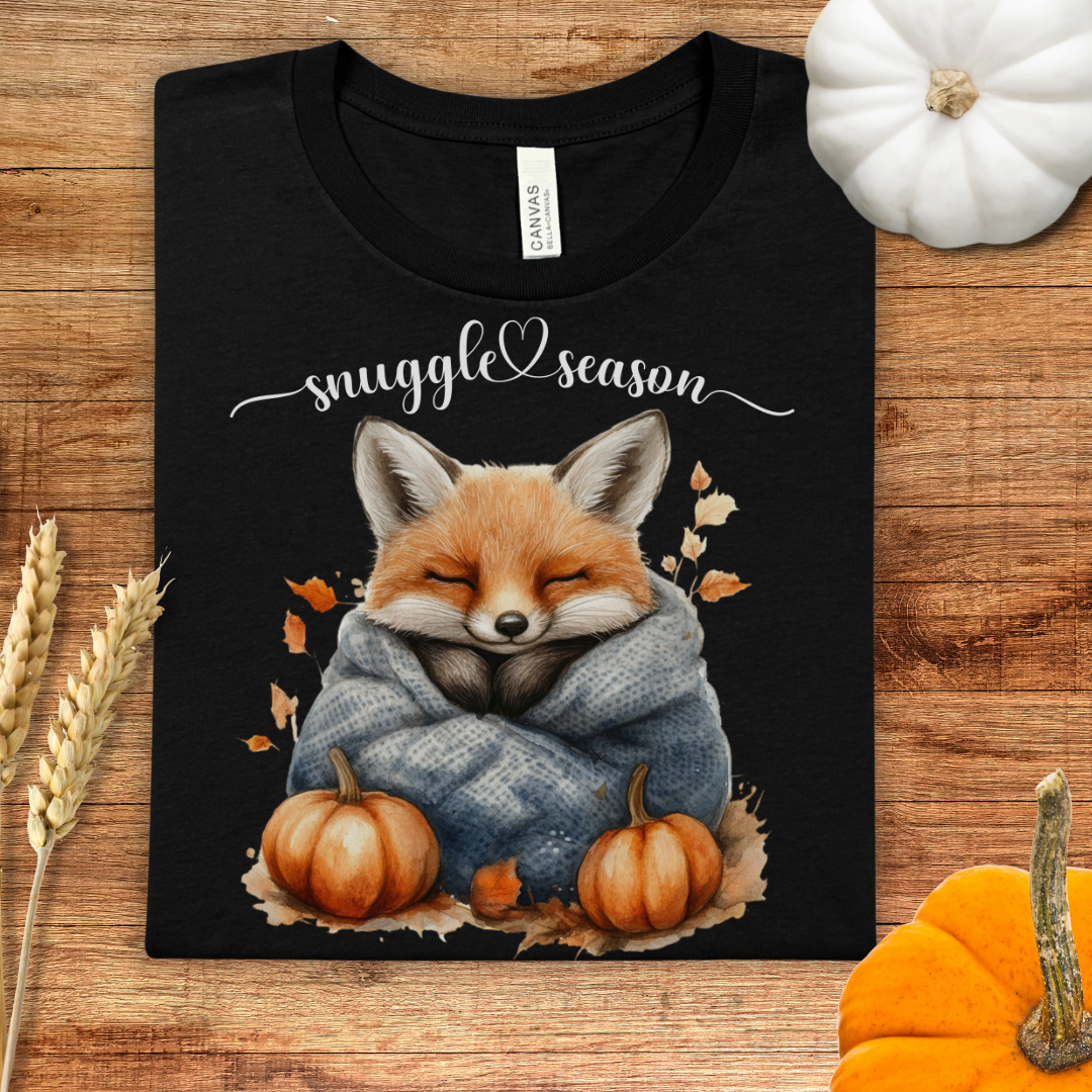 Snuggle Season Cozy Fox Fall T-Shirt