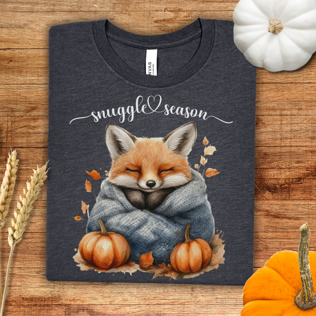 Snuggle Season Cozy Fox Fall T-Shirt