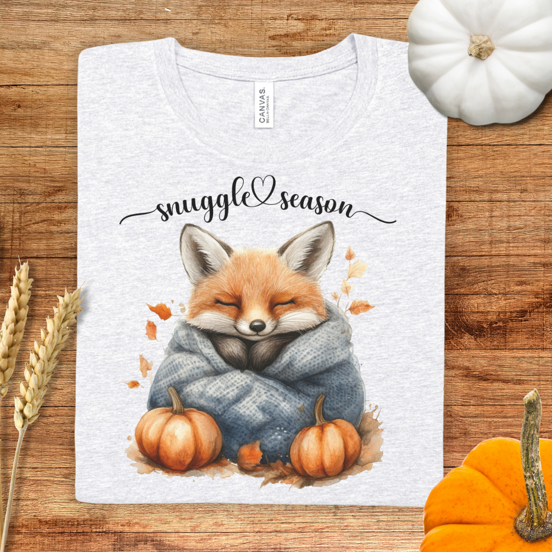 Snuggle Season Cozy Fox Fall T-Shirt