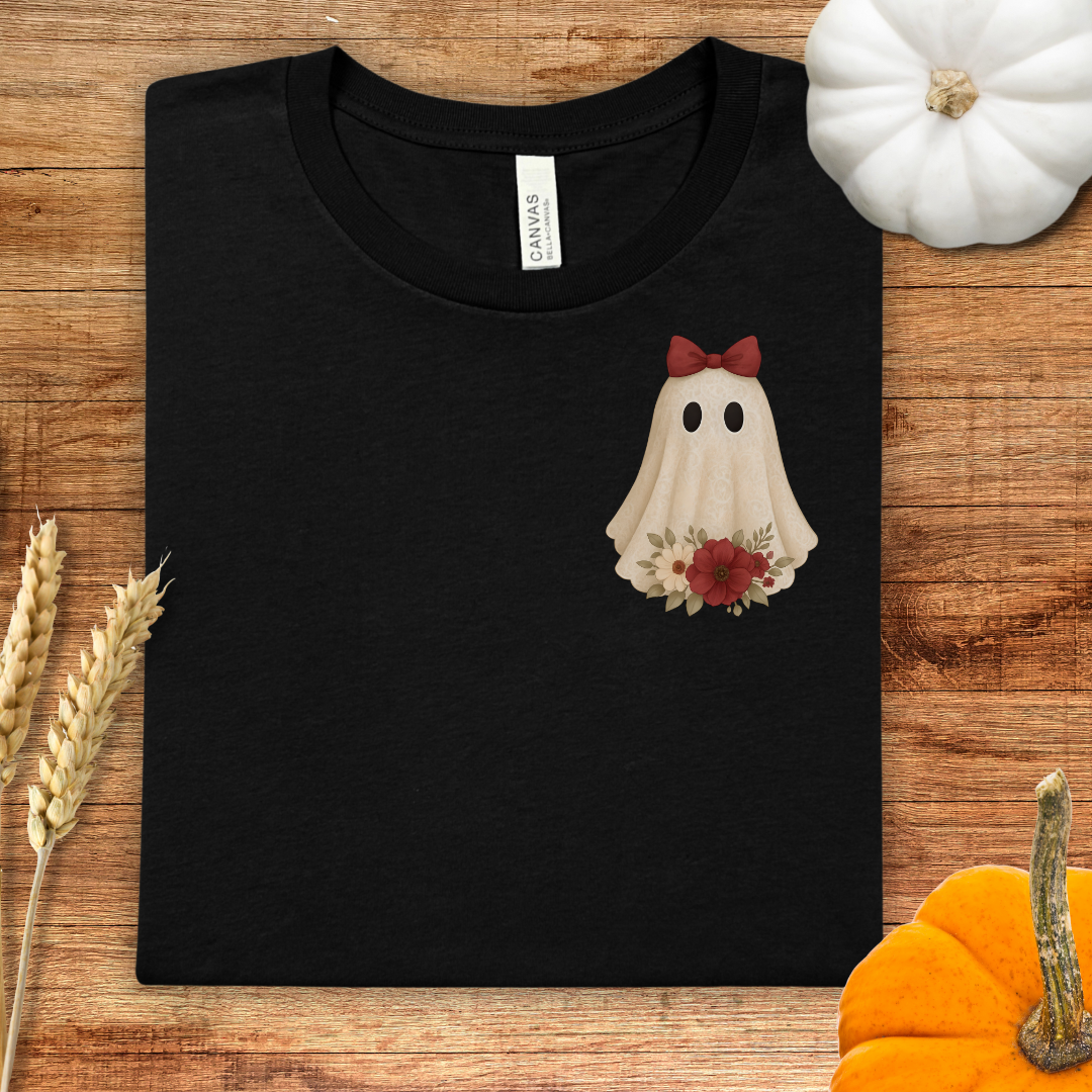Adorable Pocket Ghost Halloween T-Shirt