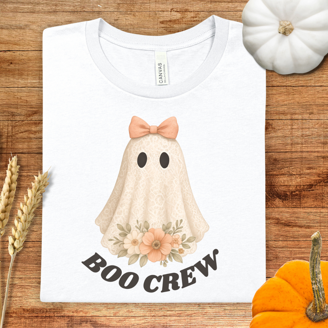 Pink BOO CREW Halloween T-Shirt