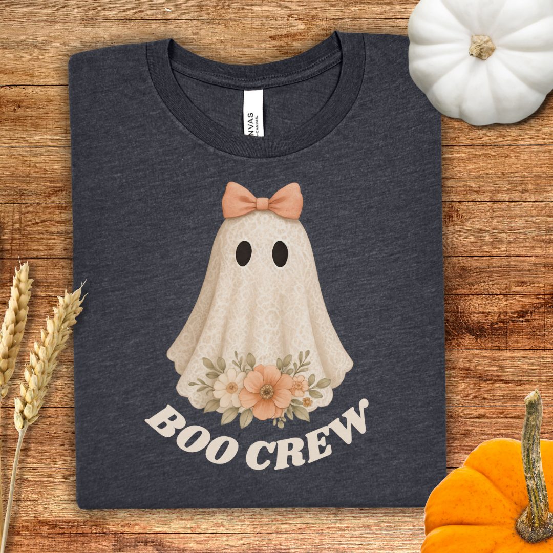 Pink BOO CREW Halloween T-Shirt