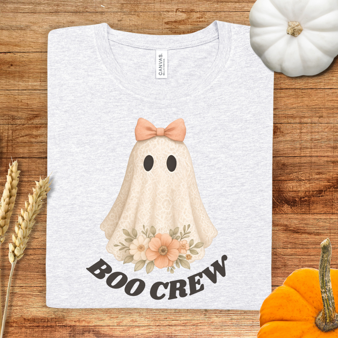Pink BOO CREW Halloween T-Shirt