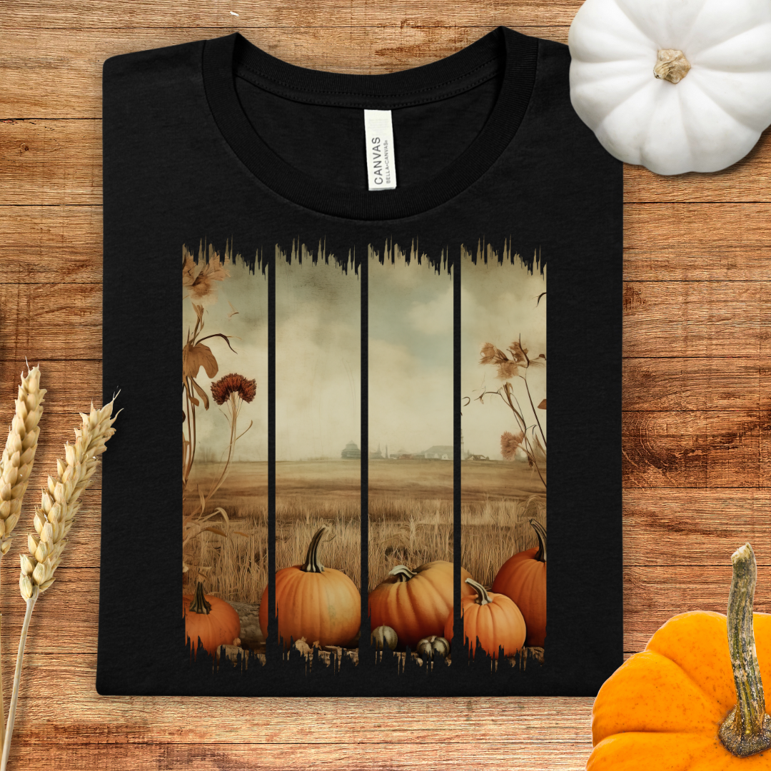 Vintage Fall Harvest Brush Stroke Fall T-Shirt
