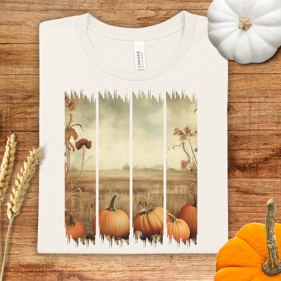 Vintage Fall Harvest Brush Stroke Fall T-Shirt