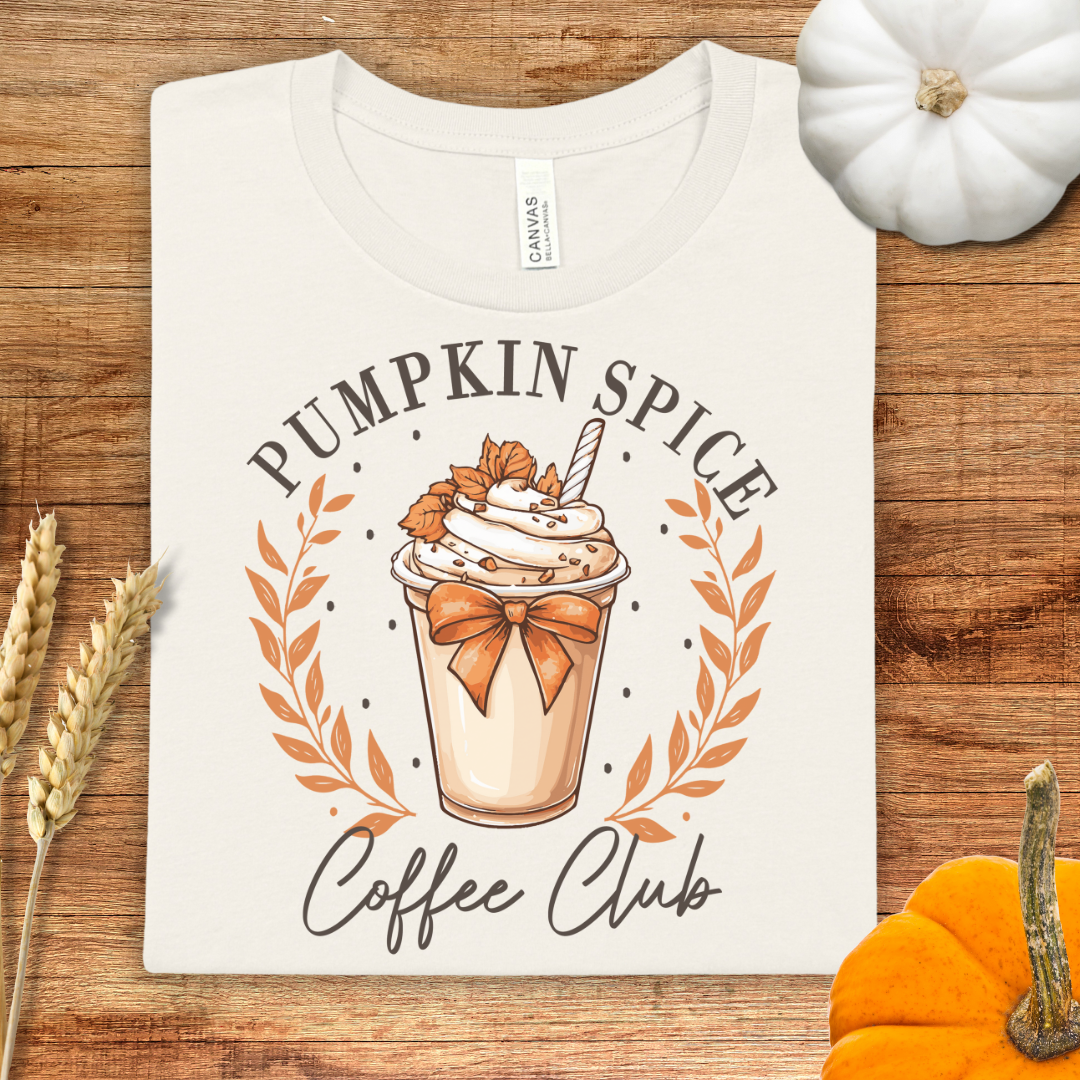 Pumpkin Spice Coffee Club Fall T-Shirt
