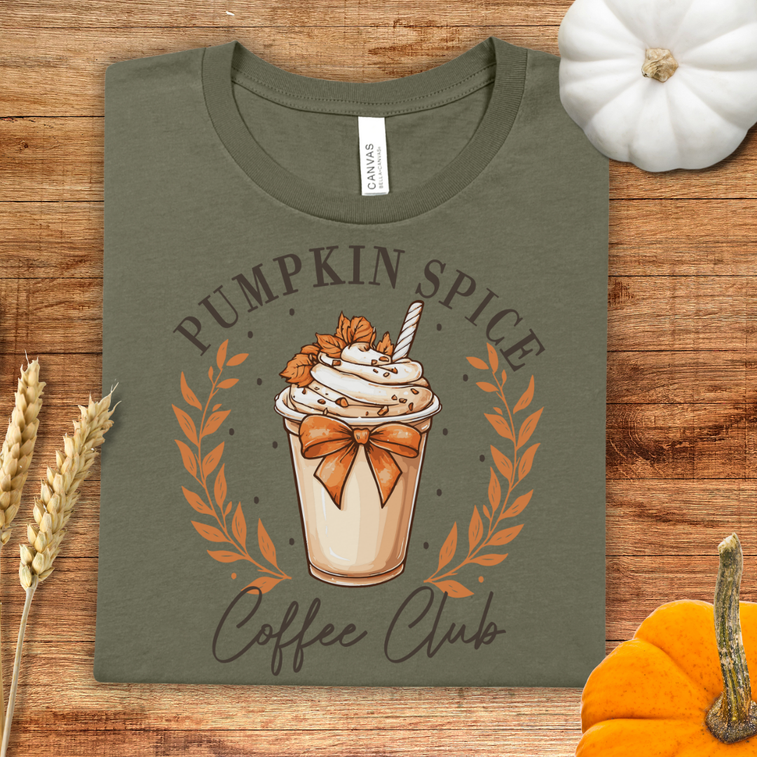 Pumpkin Spice Coffee Club Fall T-Shirt