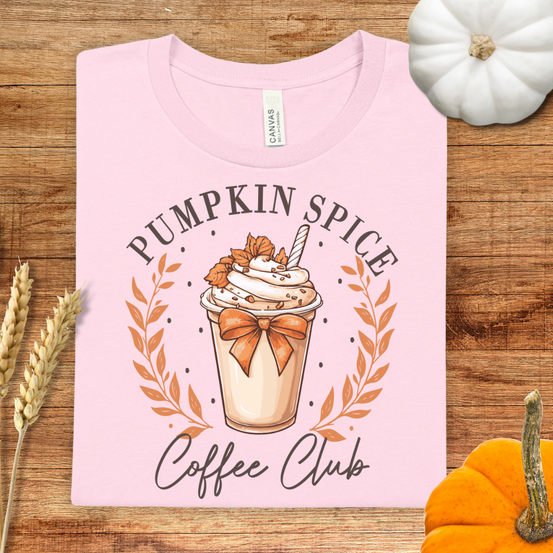 Pumpkin Spice Coffee Club Fall T-Shirt