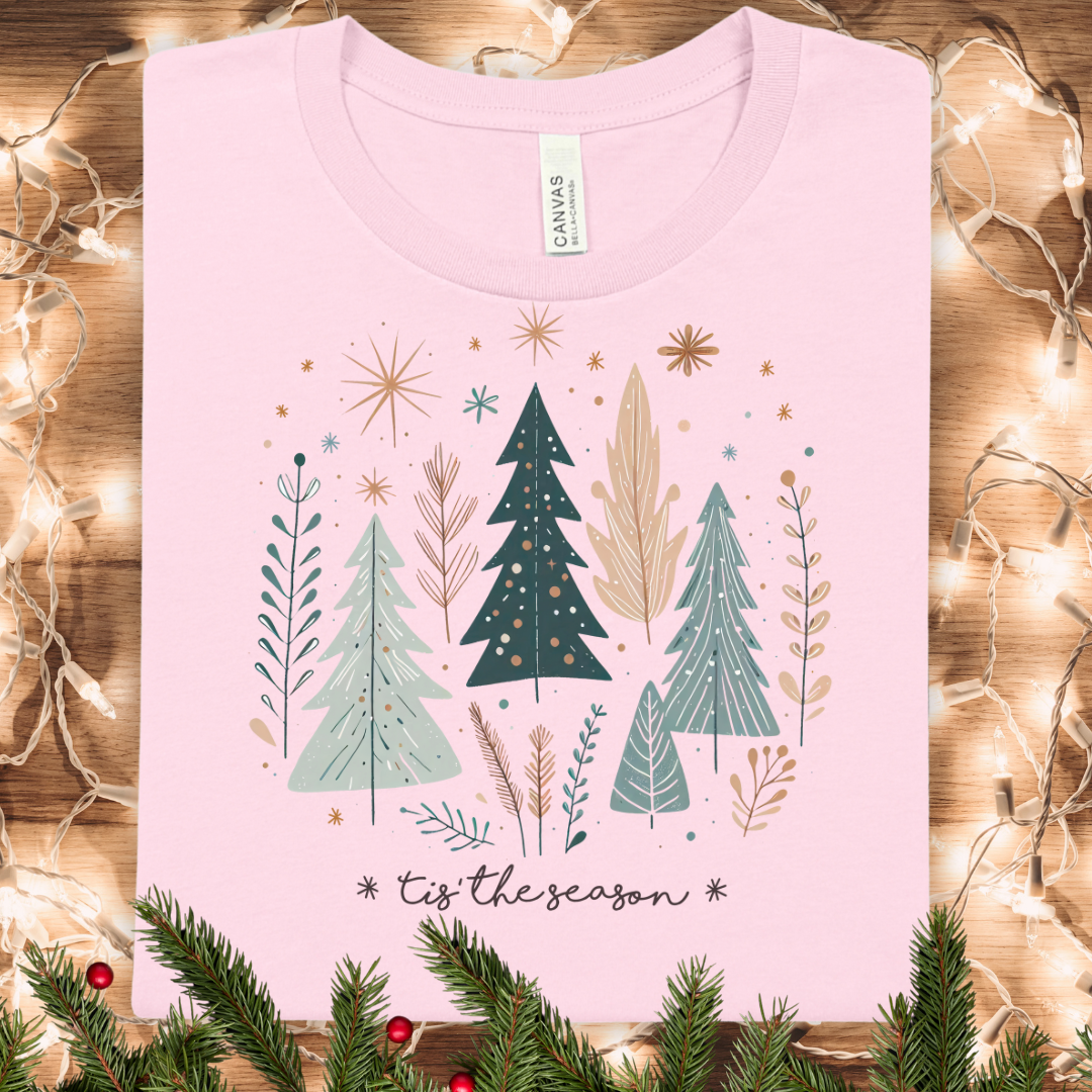 Pastel Tis the Season Winter Holiday T-Shirt