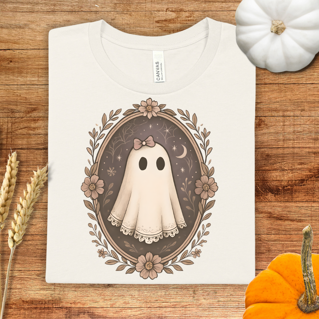 Vintage Ghostly Charm Halloween T-Shirt