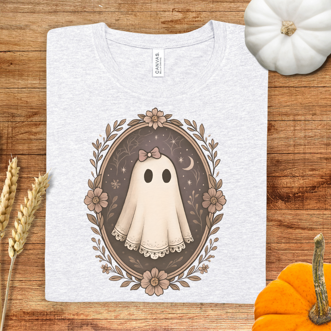 Vintage Ghostly Charm Halloween T-Shirt
