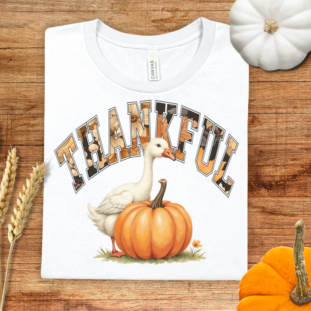 Thankful Goose Pumpkin T-Shirt