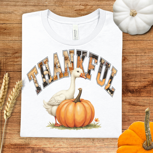 Thankful Goose Pumpkin T-Shirt