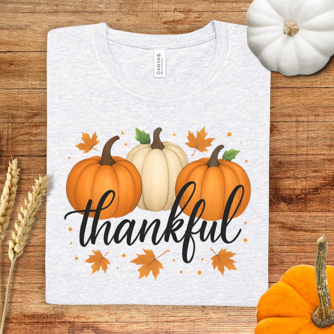 Thankful Pumpkin Thanksgiving T-Shirt