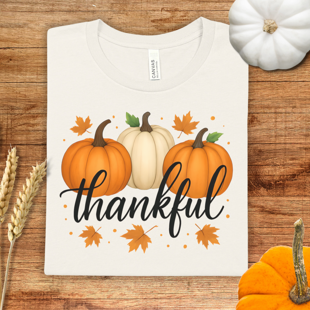 Thankful Pumpkin Thanksgiving T-Shirt