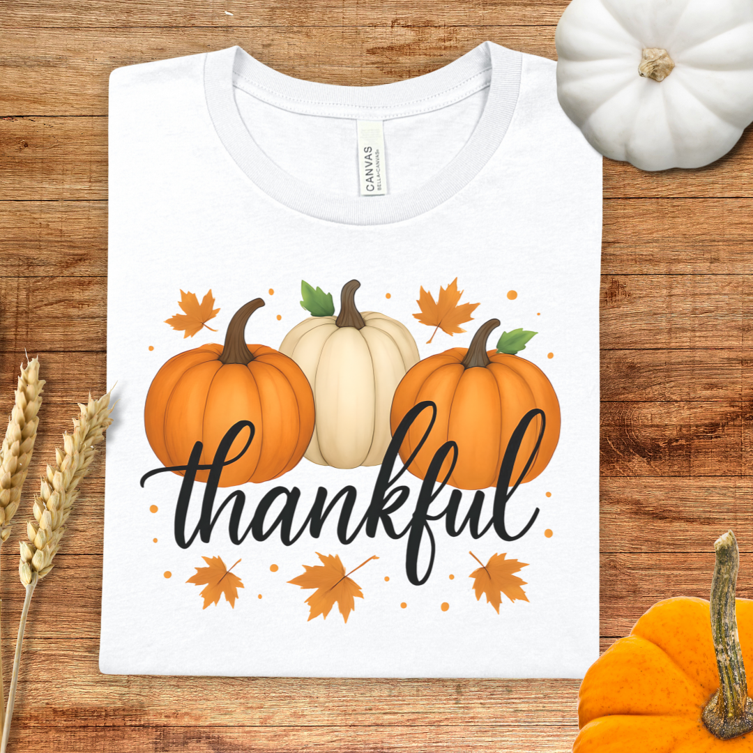Thankful Pumpkin Thanksgiving T-Shirt