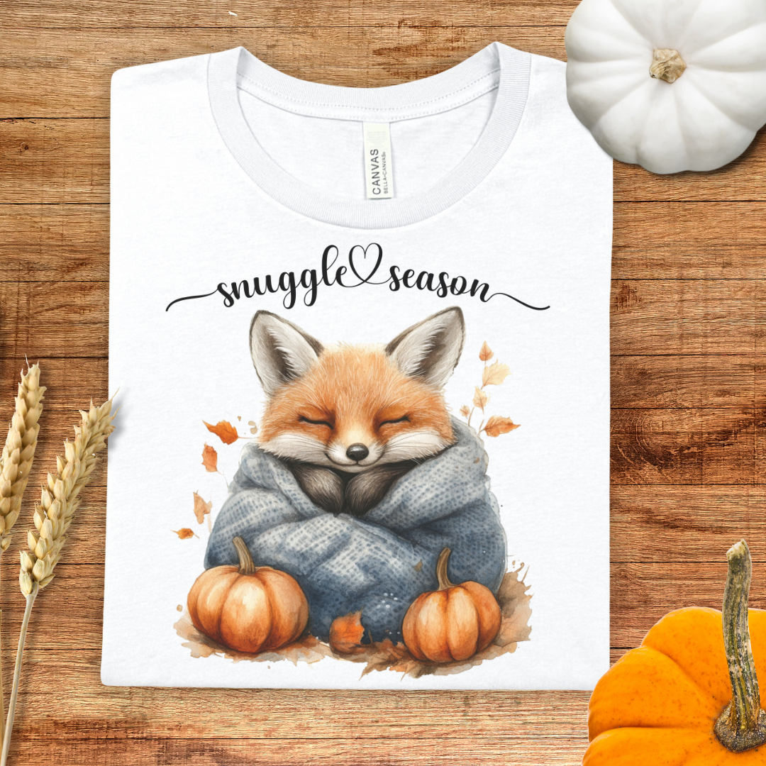 Snuggle Season Cozy Fox Fall T-Shirt
