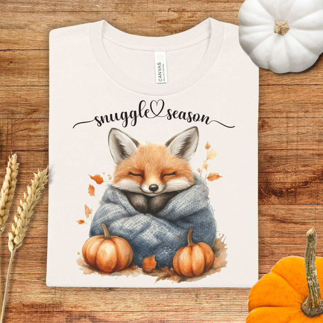 Snuggle Season Cozy Fox Fall T-Shirt