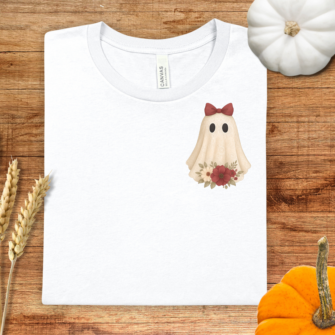 Adorable Pocket Ghost Halloween T-Shirt