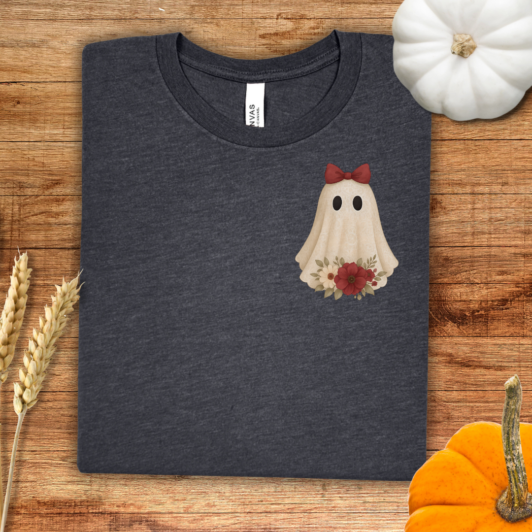Adorable Pocket Ghost Halloween T-Shirt