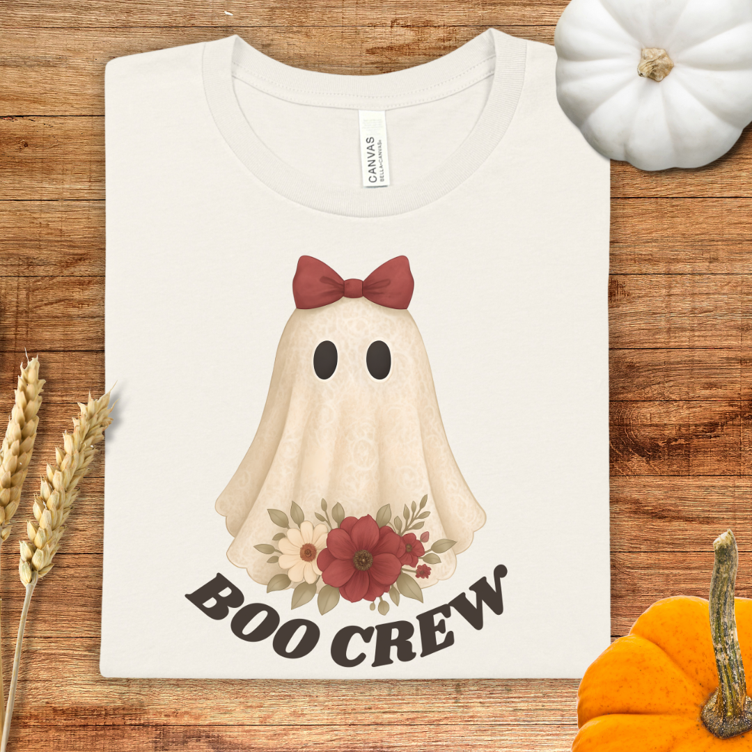 Red BOO CREW Halloween T-Shirt