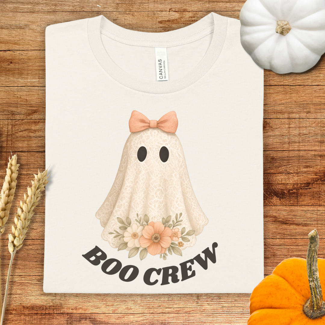 Pink BOO CREW Halloween T-Shirt