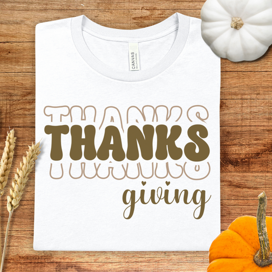Thanks Thanks Thanksgiving Vibes T-Shirt