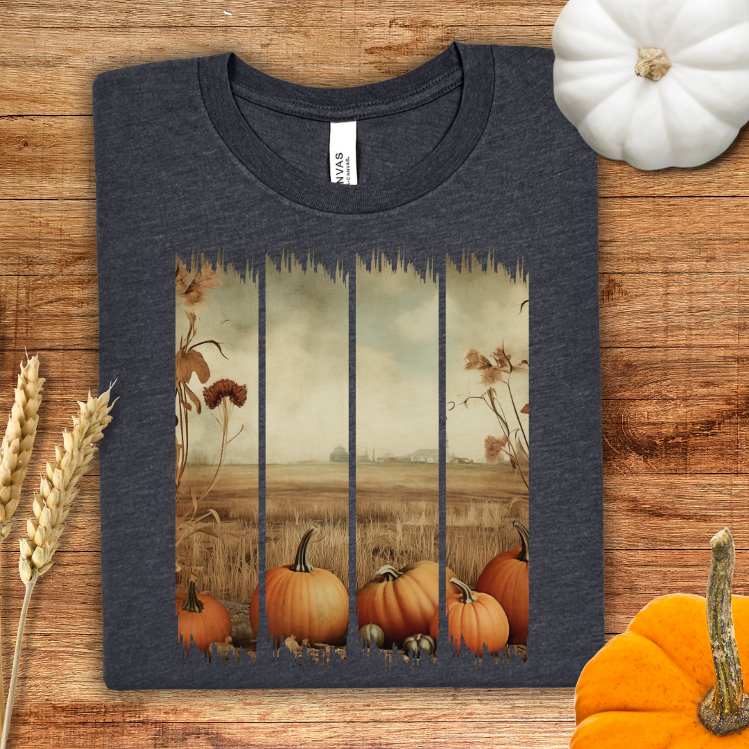 Vintage Fall Harvest Brush Stroke Fall T-Shirt