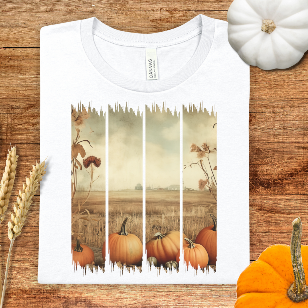 Vintage Fall Harvest Brush Stroke Fall T-Shirt