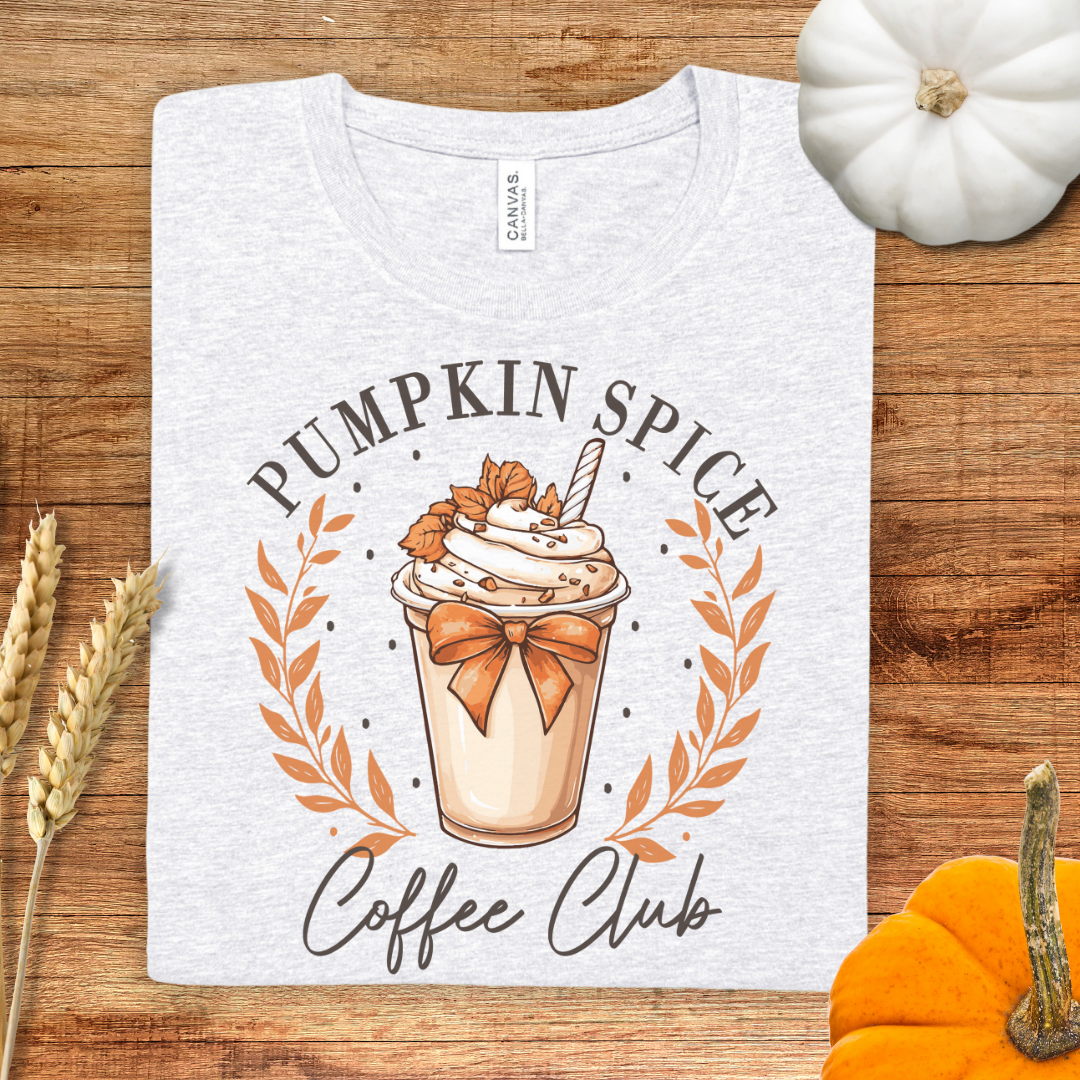 Pumpkin Spice Coffee Club Fall T-Shirt