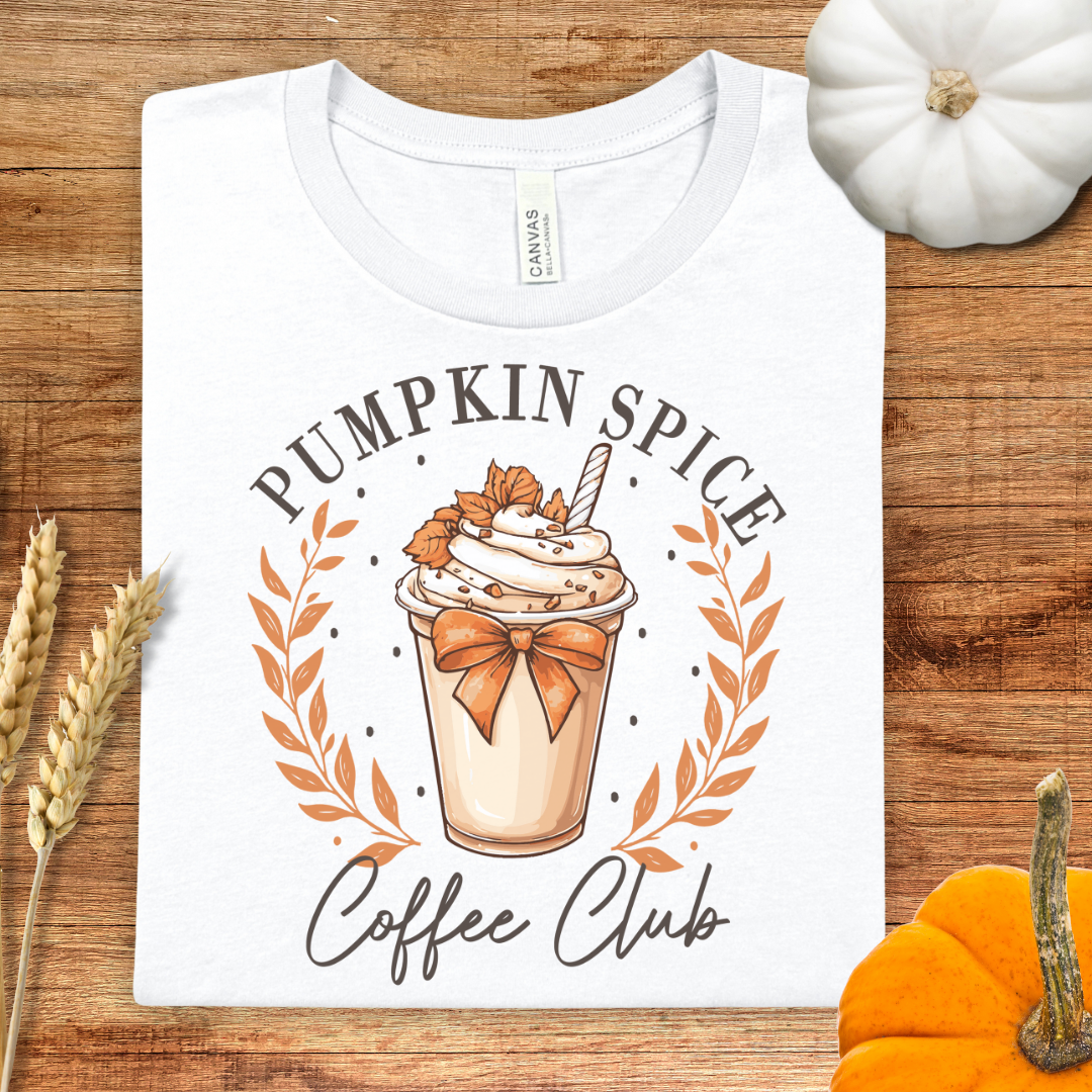 Pumpkin Spice Coffee Club Fall T-Shirt