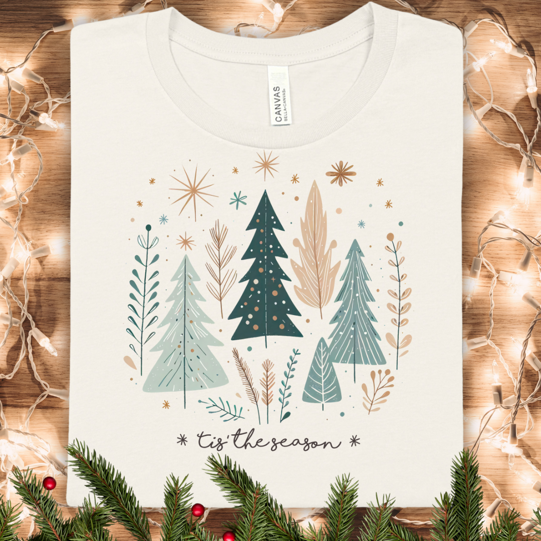 Pastel Tis the Season Winter Holiday T-Shirt