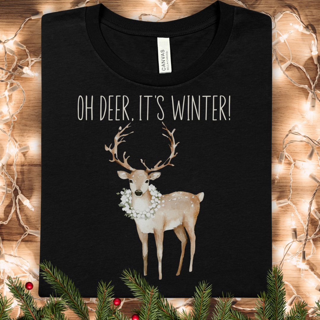 Oh Deer, It's Winter! Holiday T-shirt