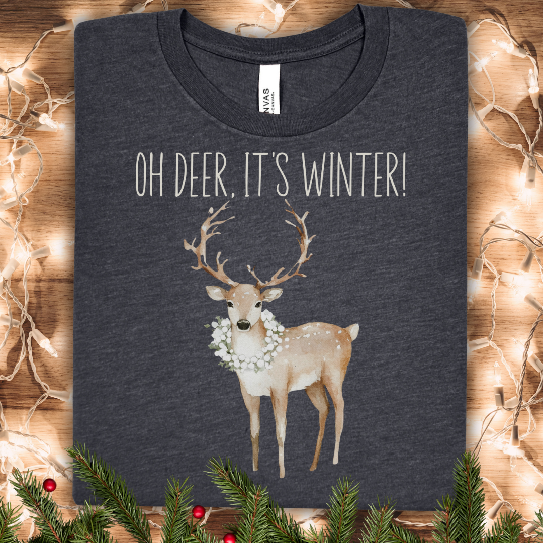 Oh Deer, It's Winter! Holiday T-shirt