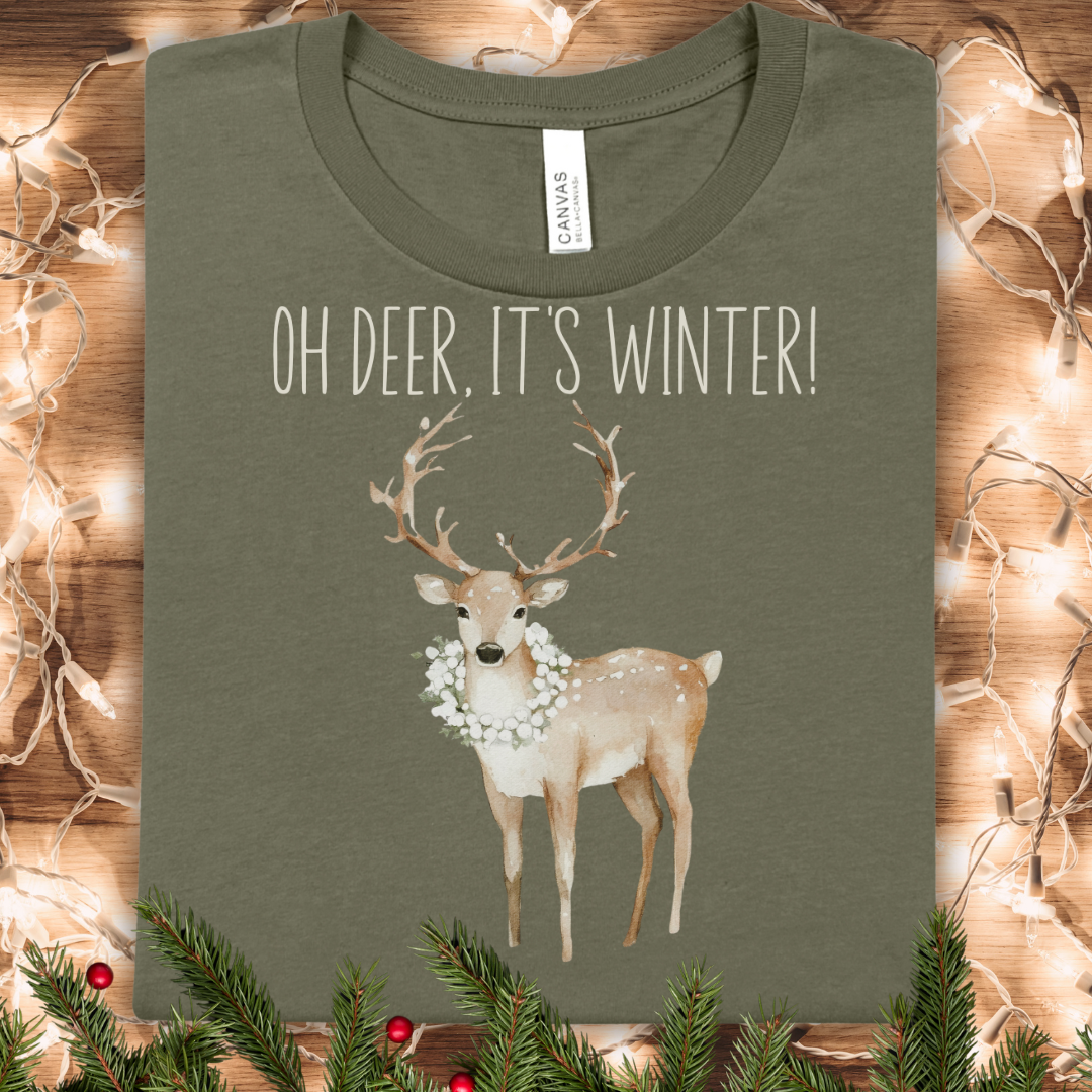 Oh Deer, It's Winter! Holiday T-shirt
