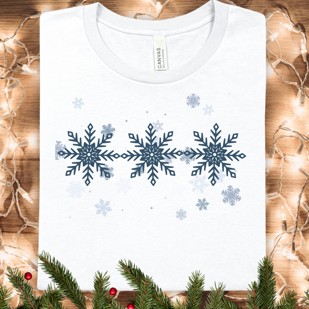 Snowflake T-Shirt — Winter Holiday Snow Tee