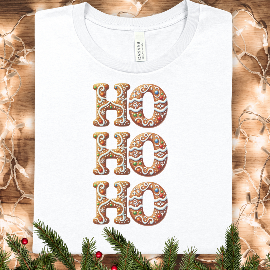Ho Ho Ho Gingerbread Christmas T-Shirt