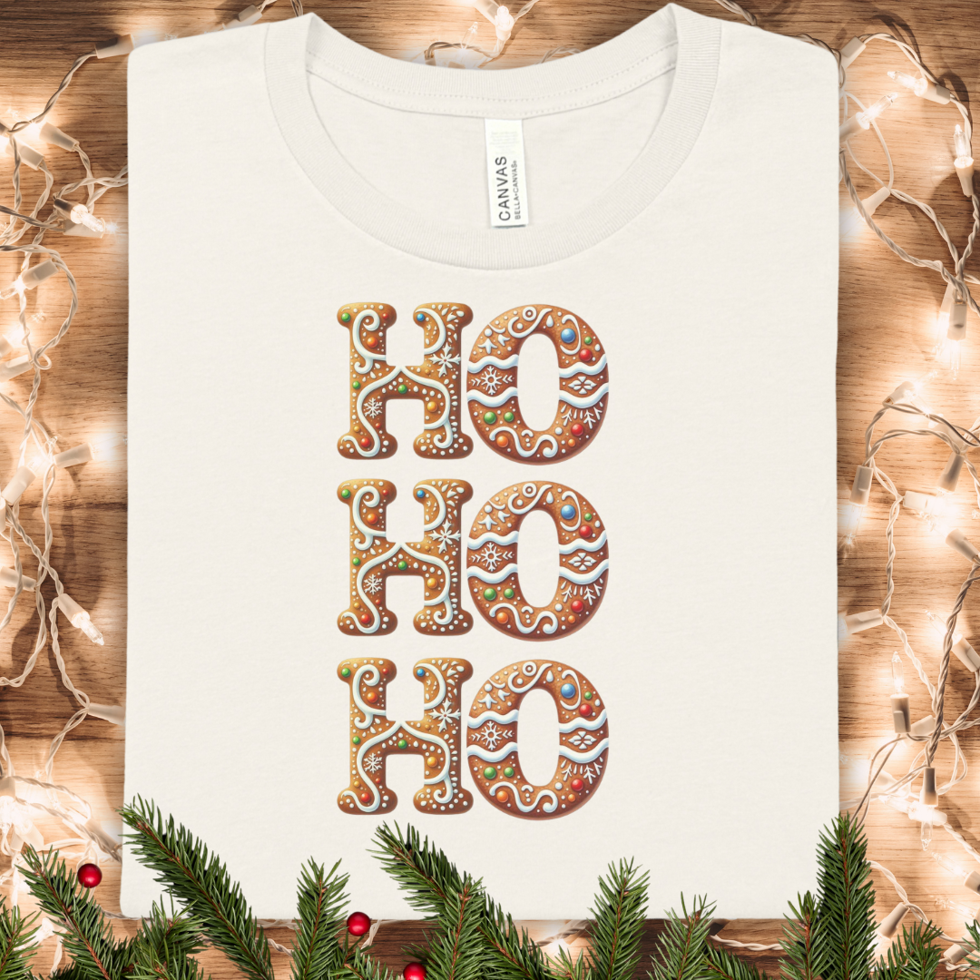 Ho Ho Ho Gingerbread Christmas T-Shirt