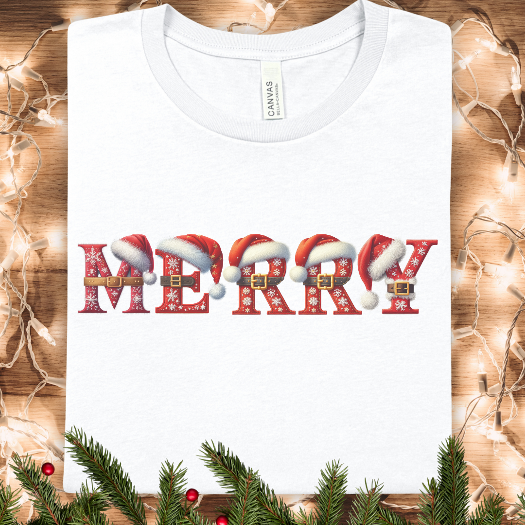 MERRY Christmas Holiday Graphic Tee