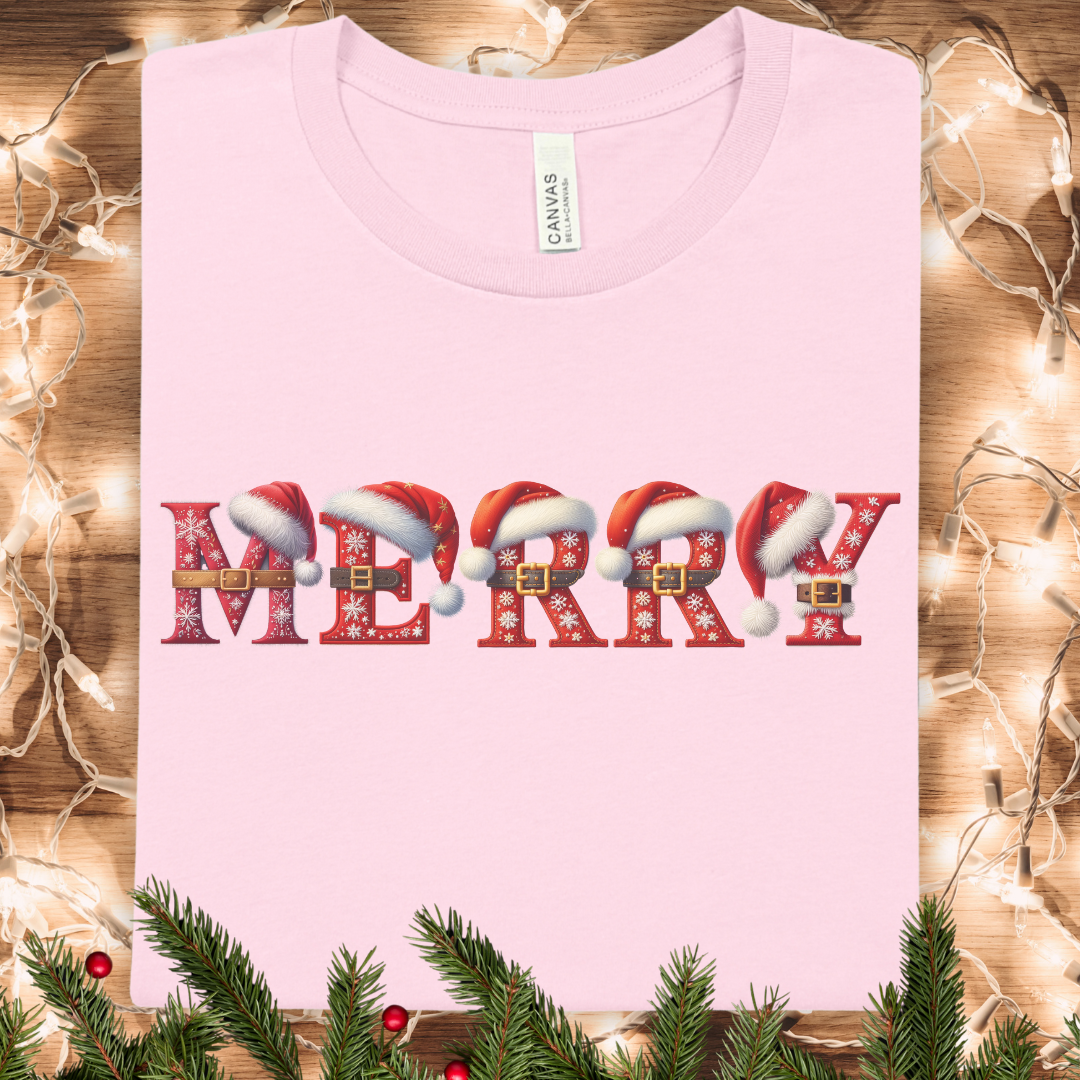 MERRY Christmas Holiday Graphic Tee