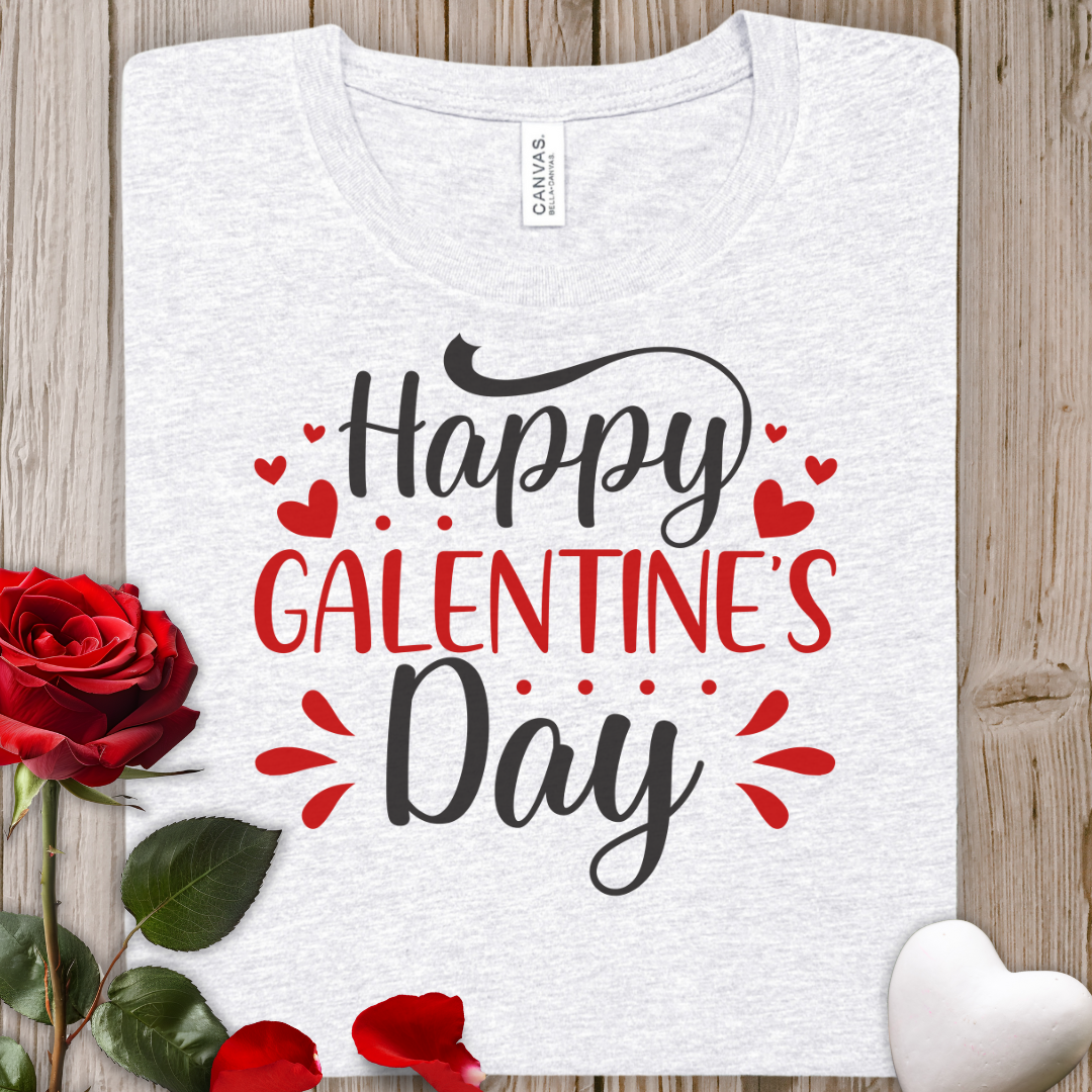Happy Galentine's Day Tee — Women's Galentine Gift Shirt