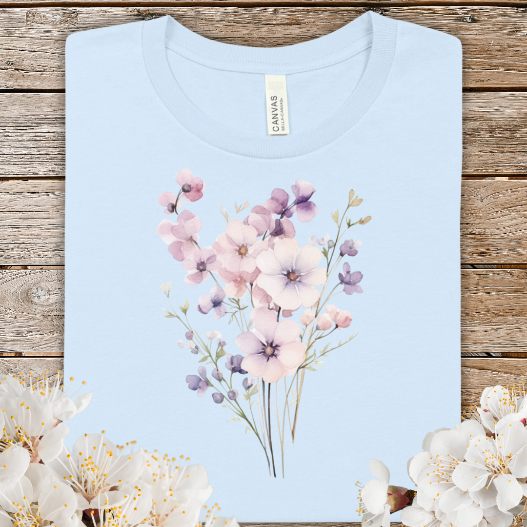 Spring Floral Watercolor Bouquet Tee