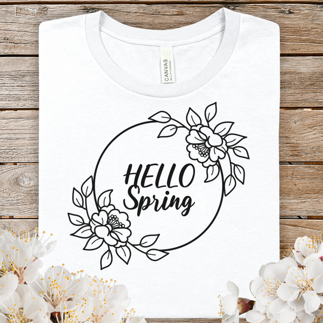 Hello Spring Floral Tee