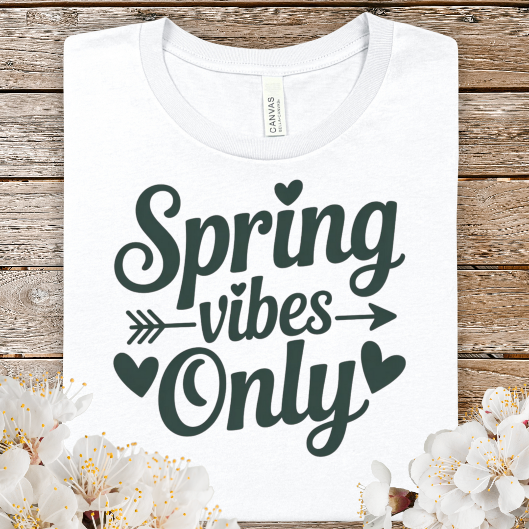 Spring Vibes Only T-Shirt — Arrow Graphic Tee