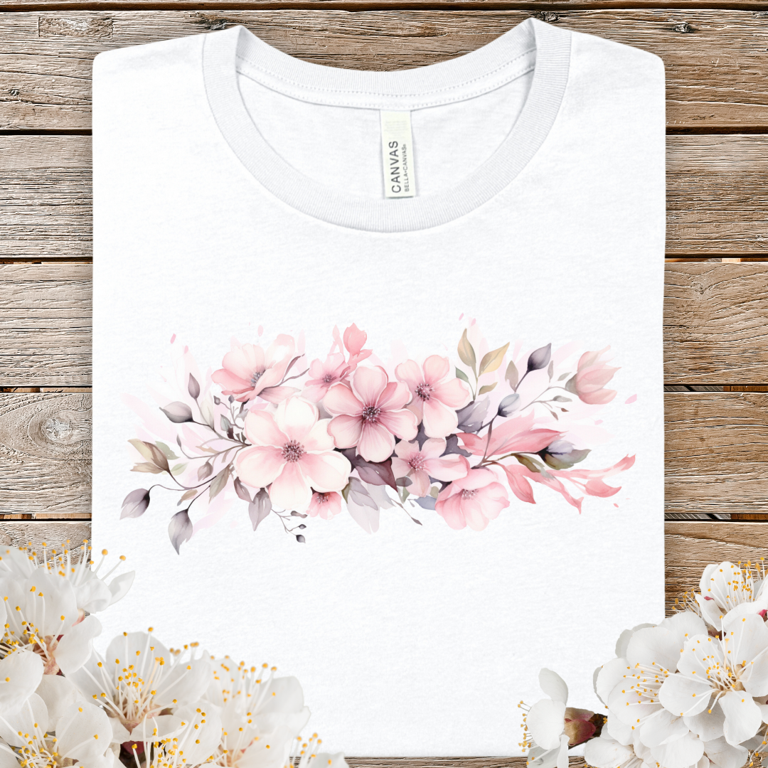 Spring Cherry Blossom Floral Tee