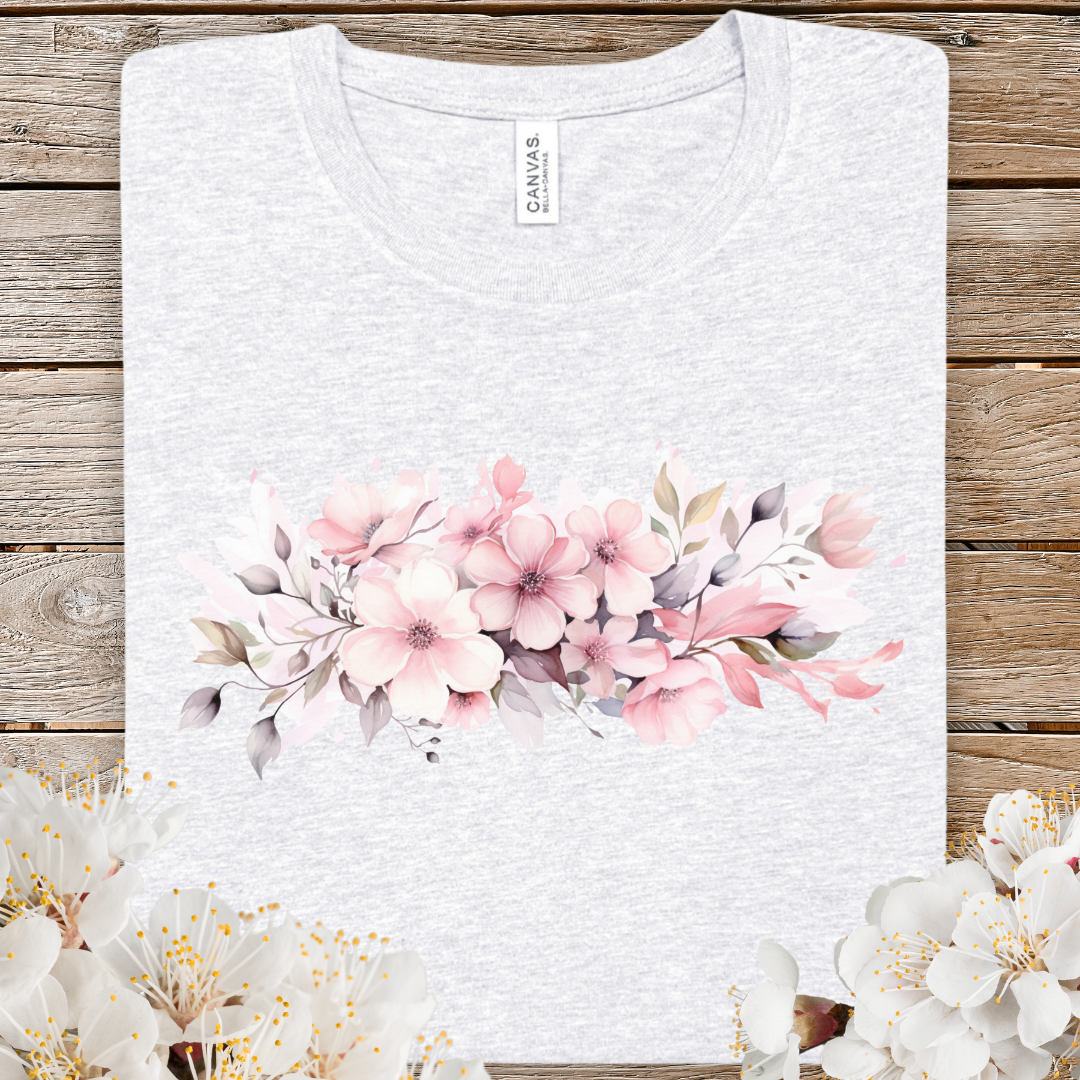 Spring Cherry Blossom Floral Tee